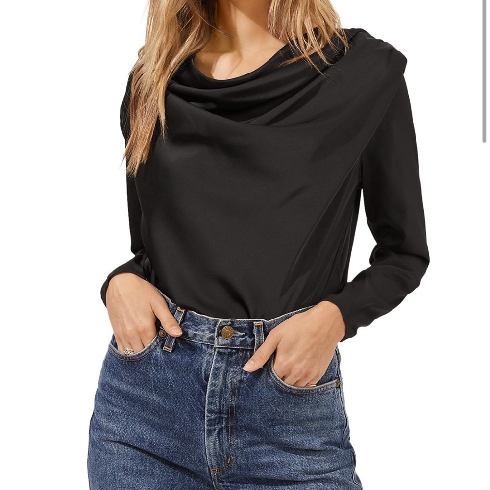 ASTR the label Blakely draped body suit